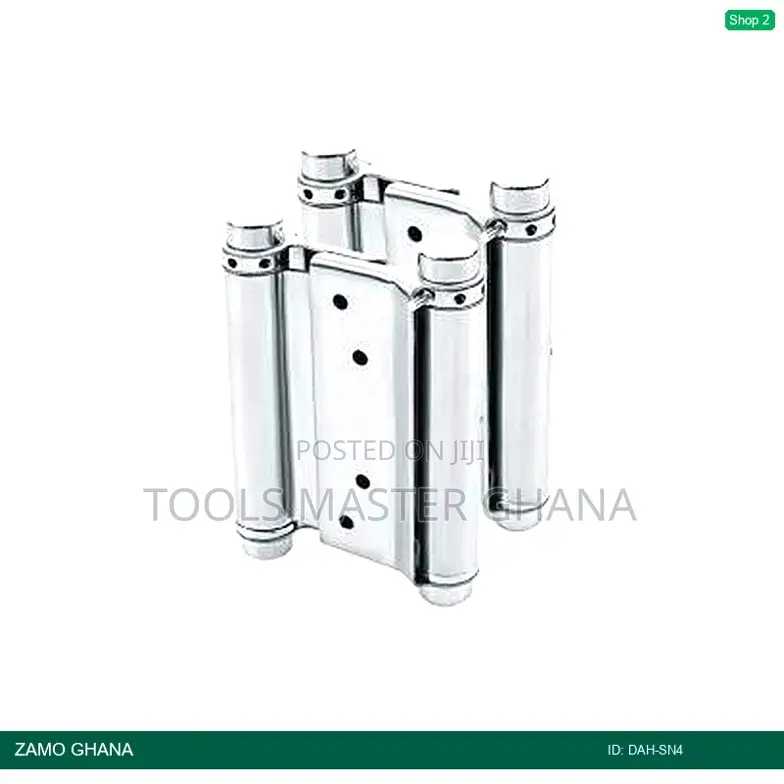 Double Action Spring Hinges 4 Inch Silver - Dah-sn4