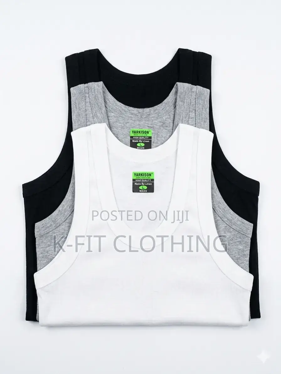 Premium Men's 100% Cotton Singlets (Singles 3-in-1 Packs)