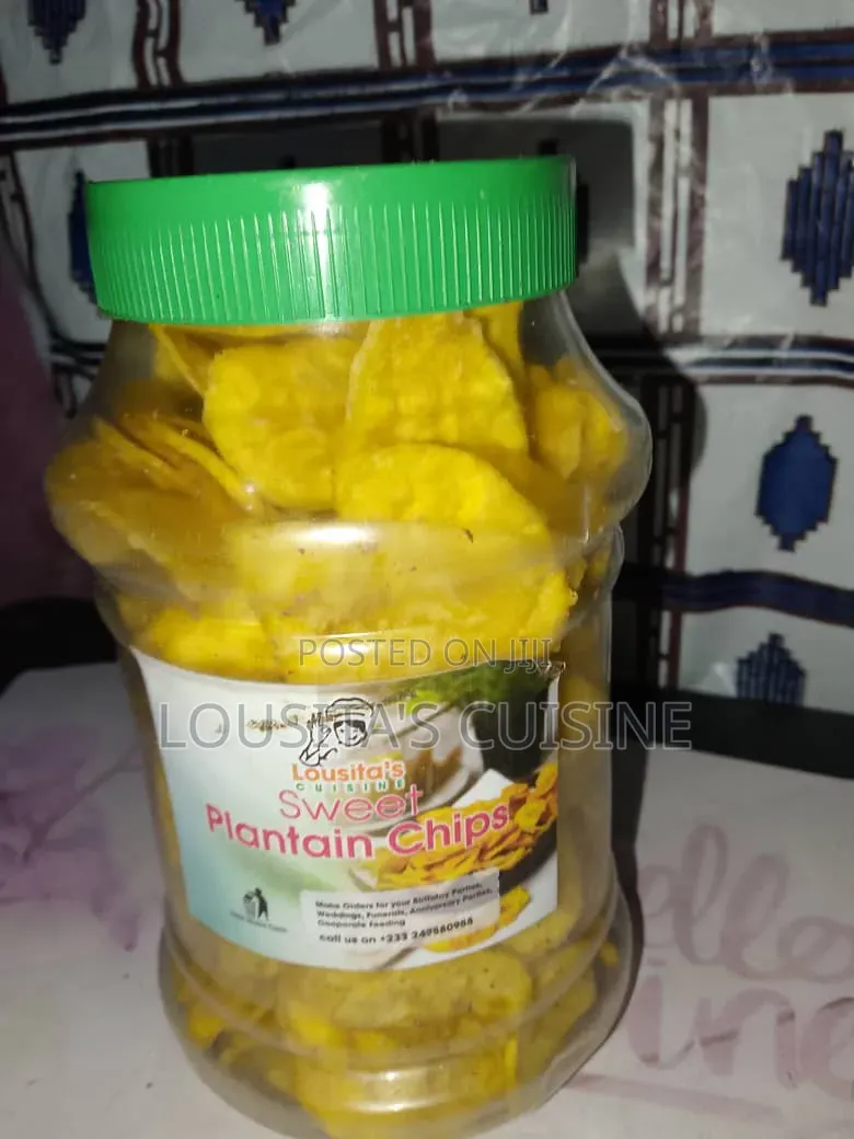 Lousita’S Plantain Chips. In a Jar