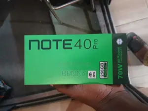 New Infinix Note 40 Pro 256 GB Black
