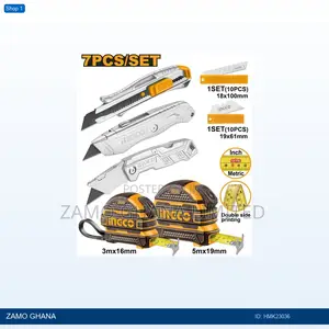 Measuring Tape and Utility Knife Set - Hmk23036