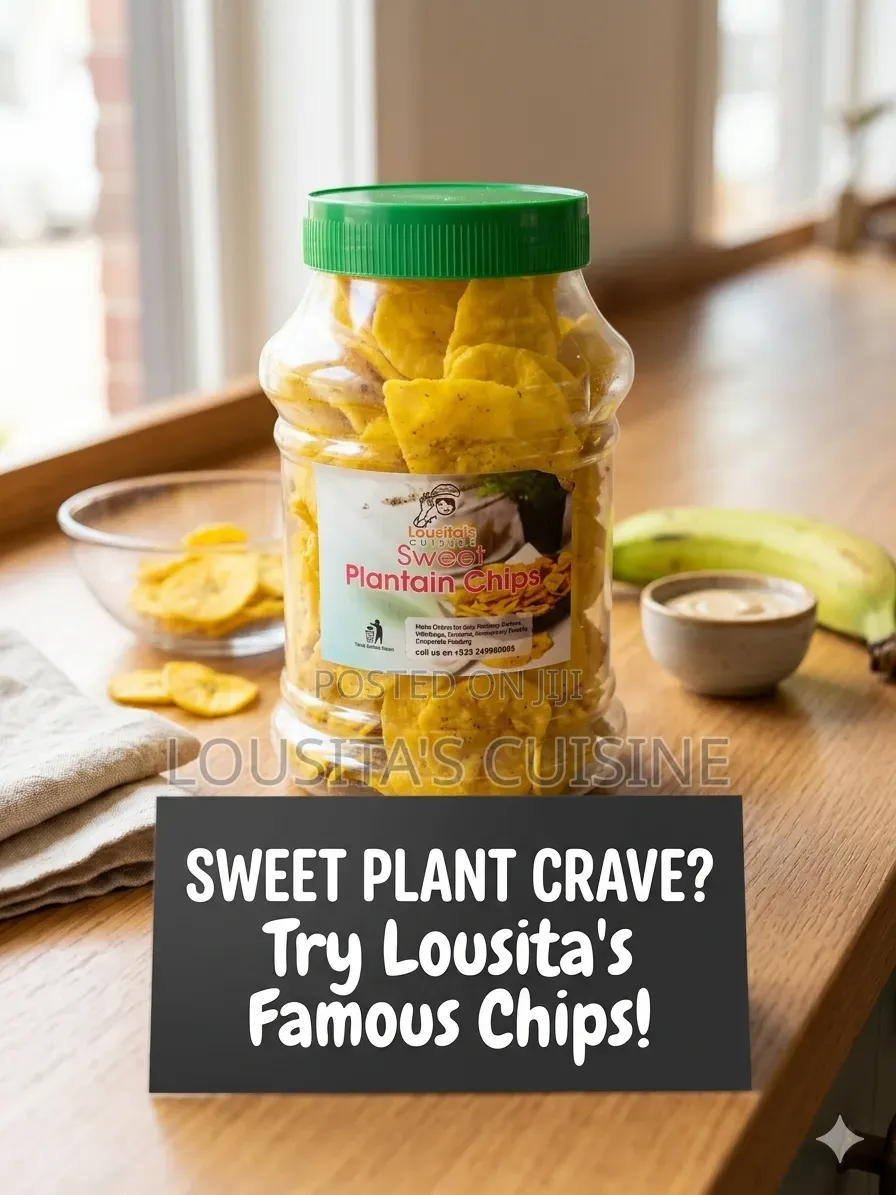 Lousita’S Plantain Chips. In a Jar