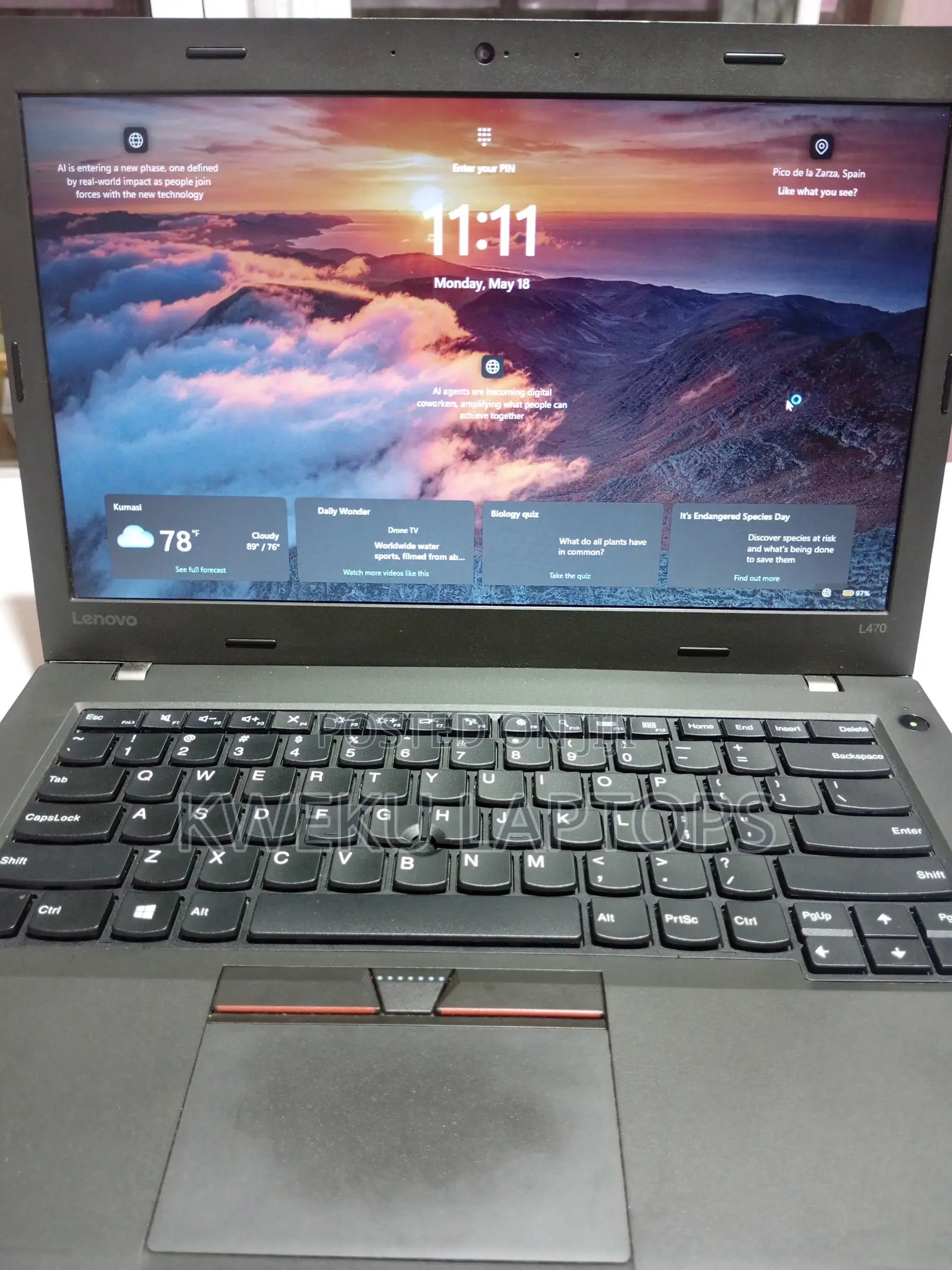 Laptop Lenovo ThinkPad L470 8GB Intel Core i5 HDD 320GB
