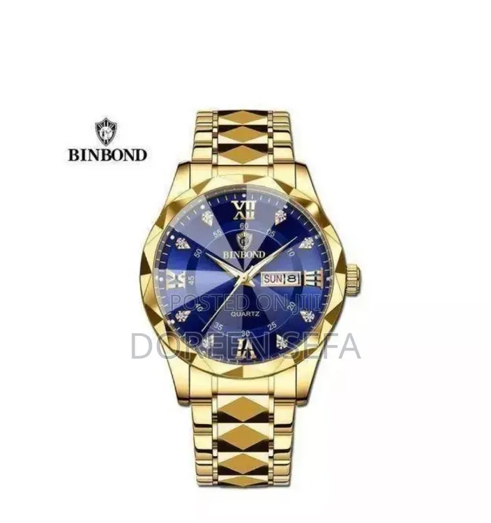 Brand New Binbond Luxury Gold Quartz Men's Watch