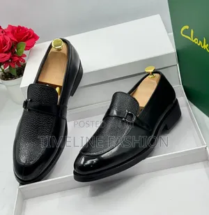 Clark's Black Leather Men's Dressing Shoes