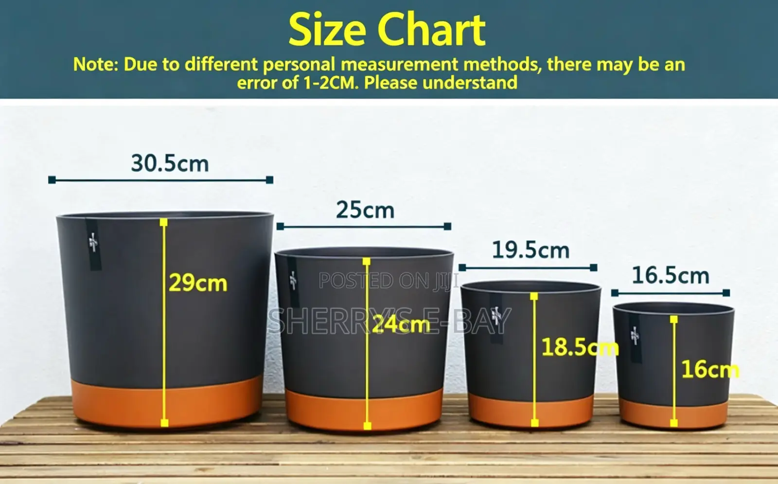 Planter Pots (4 Different Sizes )