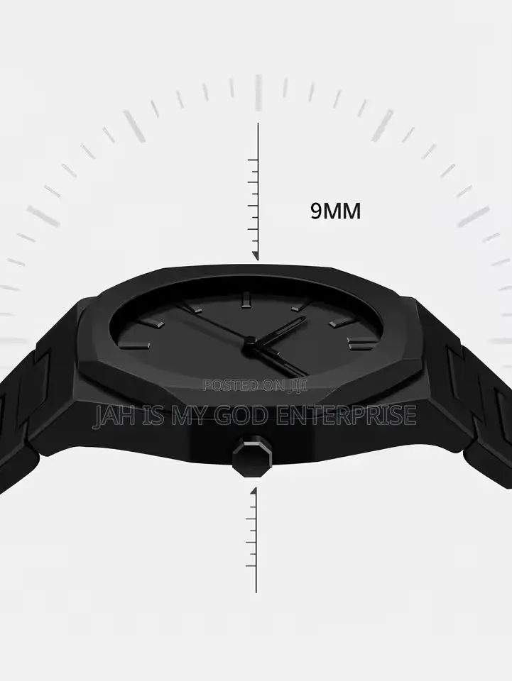 Tomi L401 Men's Quartz Simple Style Watch-Black