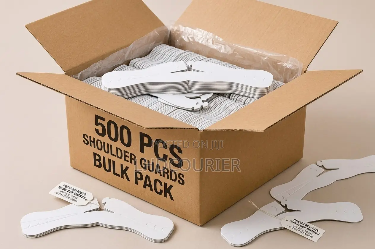 Shoulder Guard for Clothes Hangers – 500pcs Bale (White)