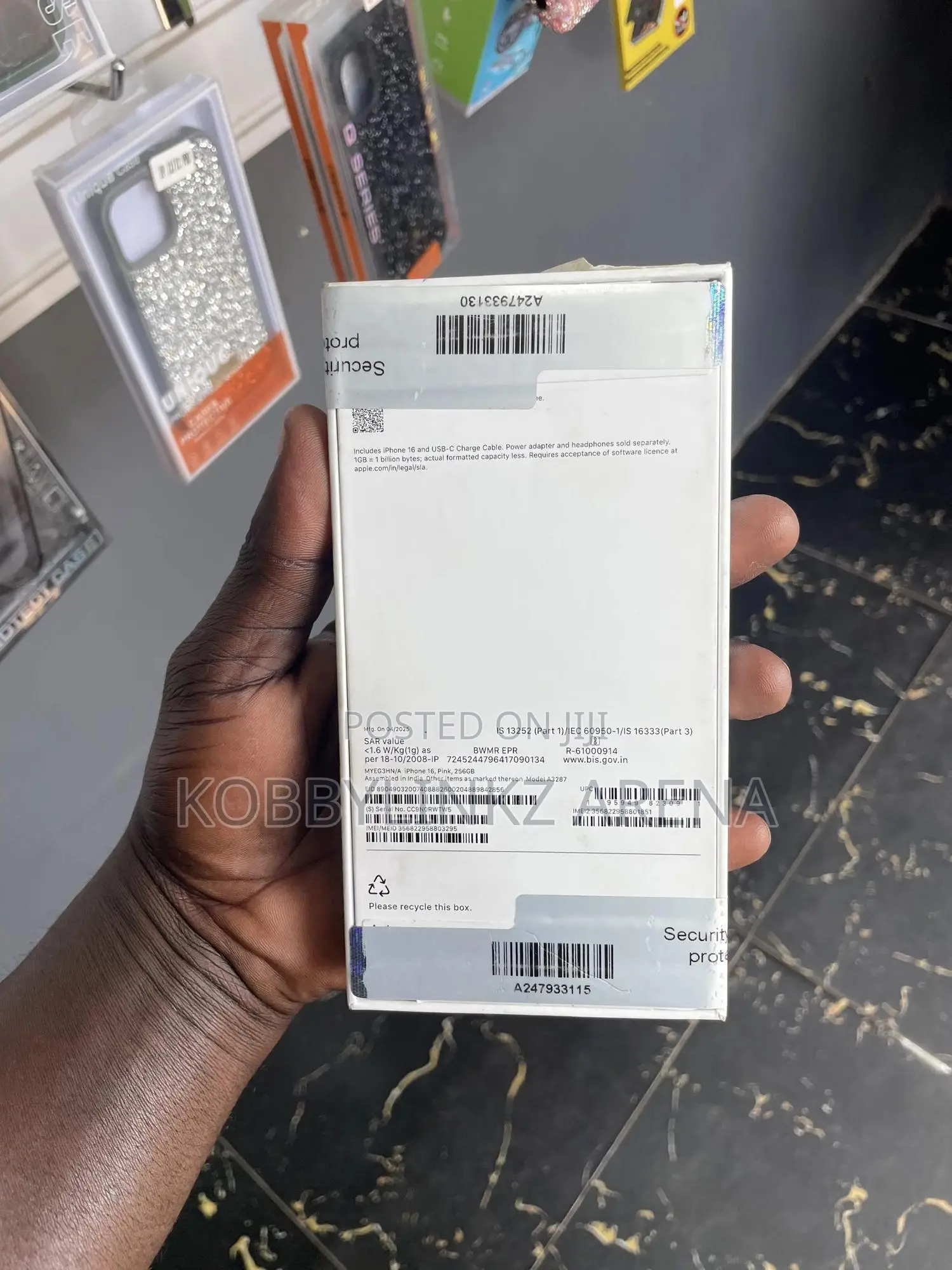 New Apple iPhone 16 128 GB Pink