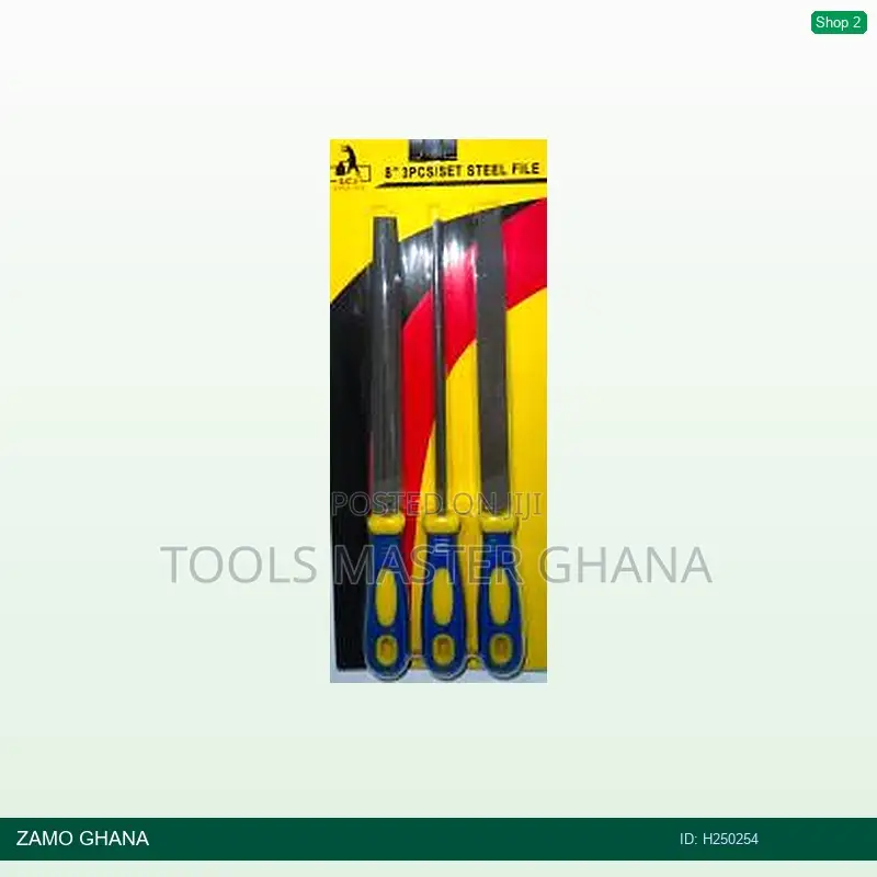 LCJ 3pcs 8 Inch Metal Steel File Set - H250254