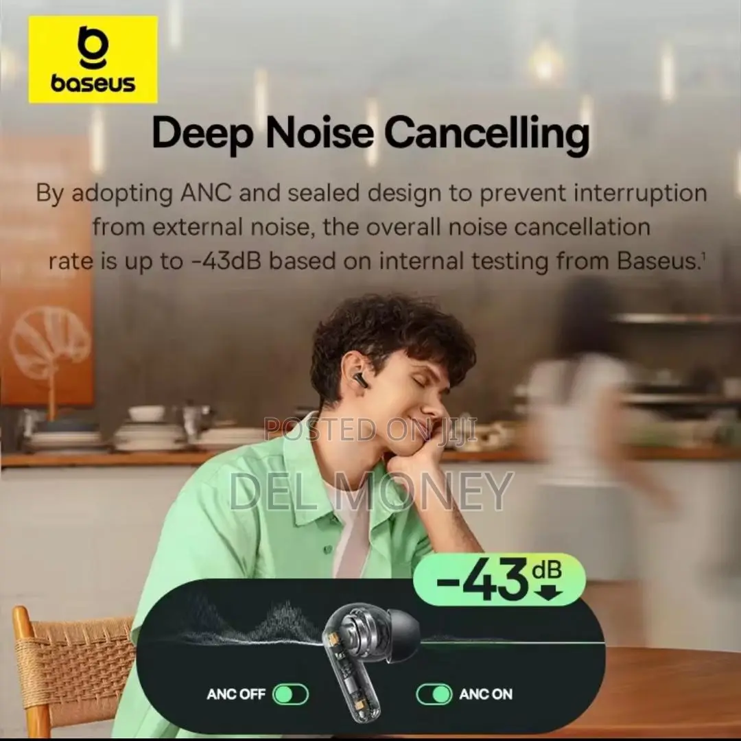 Baseus Bass Ep10 Anc True Wireless Earbuds Bluetooth 6.0