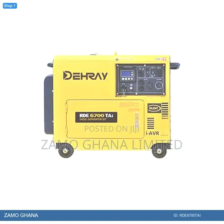 Diesel Generator 5kva 1phase Digital I-Avr - Rde6700tai