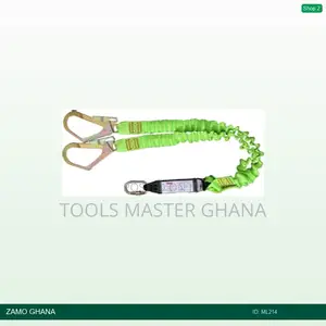Fall Arrest Lanyaerd Double With Energy Absorber Green 1.8m 45 - Ml214