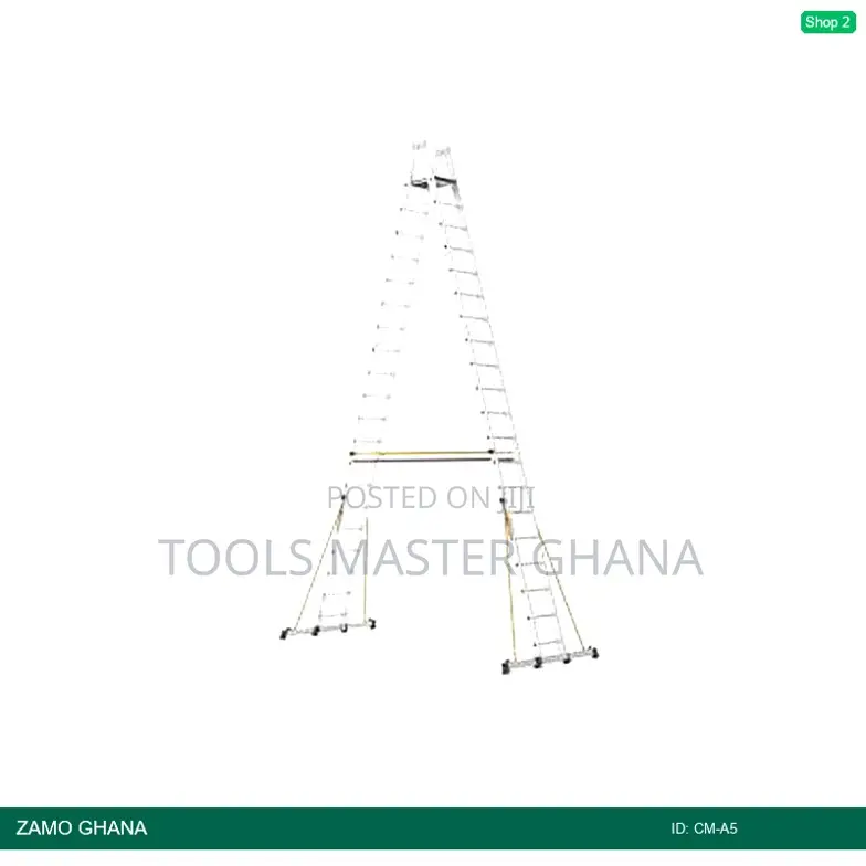 Cm Alu Ladder a Shape 15+1 Wooden Platform - Cm-A5