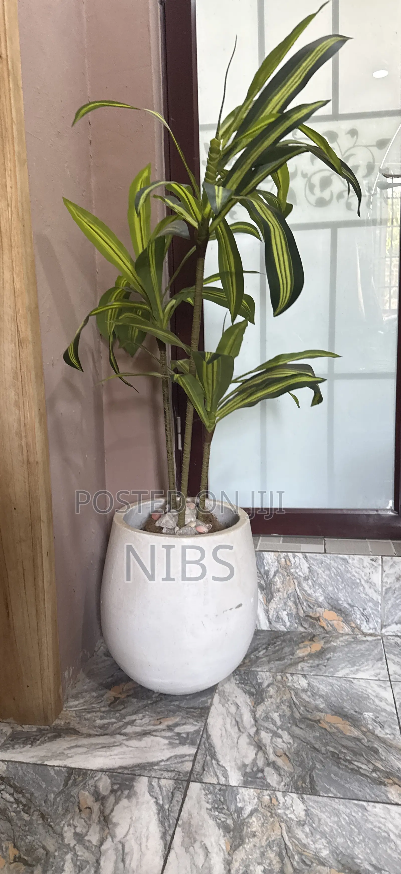Artificial Plant + Flower Pot