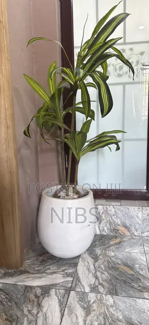 Artificial Plant + Flower Pot