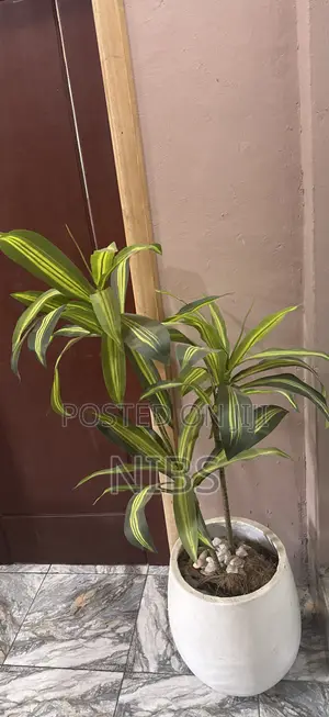 Artificial Plant + Flower Pot