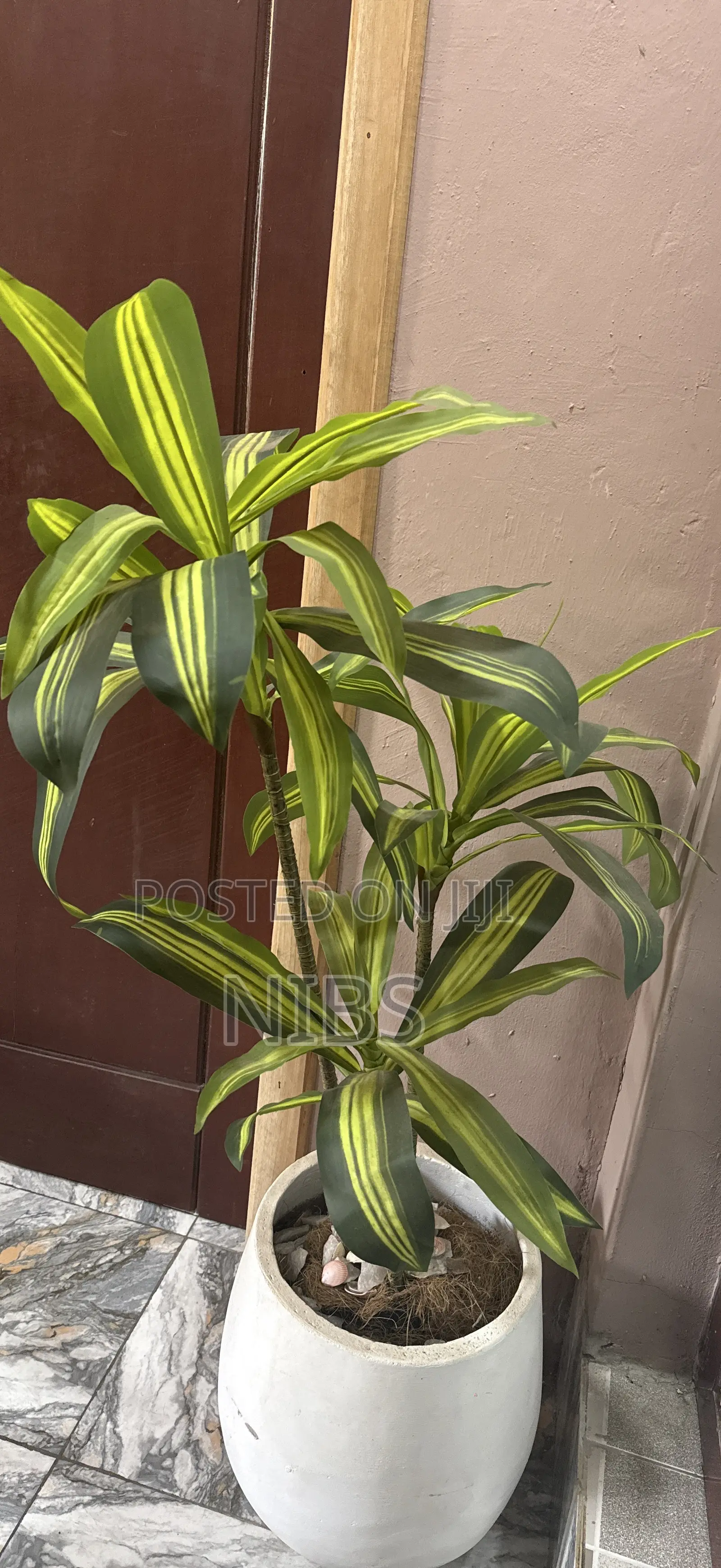 Artificial Plant + Flower Pot