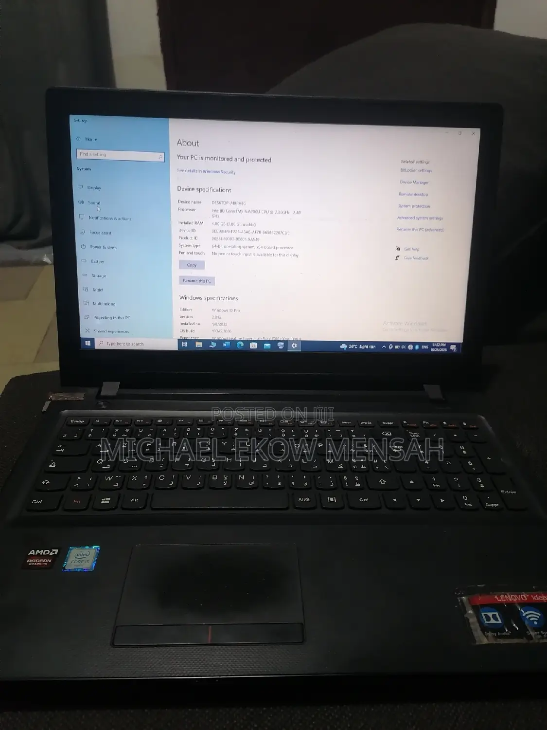 Laptop Lenovo IdeaPad 300 4GB Intel Core i5 HDD 500GB