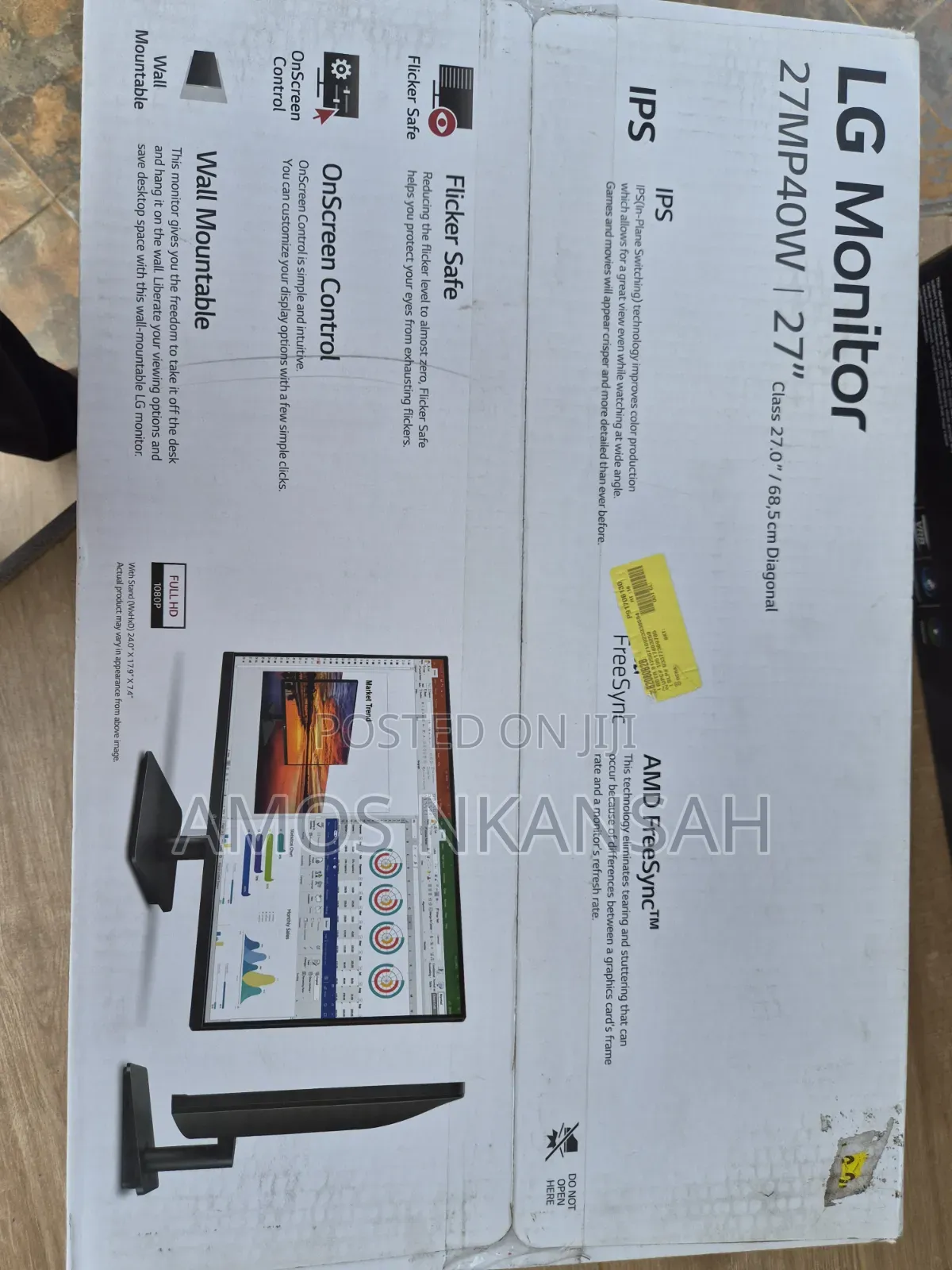 Lg 27mp40w 27" Ips Monitor | 75hz | 3-Side Borderless | Amd Freesync