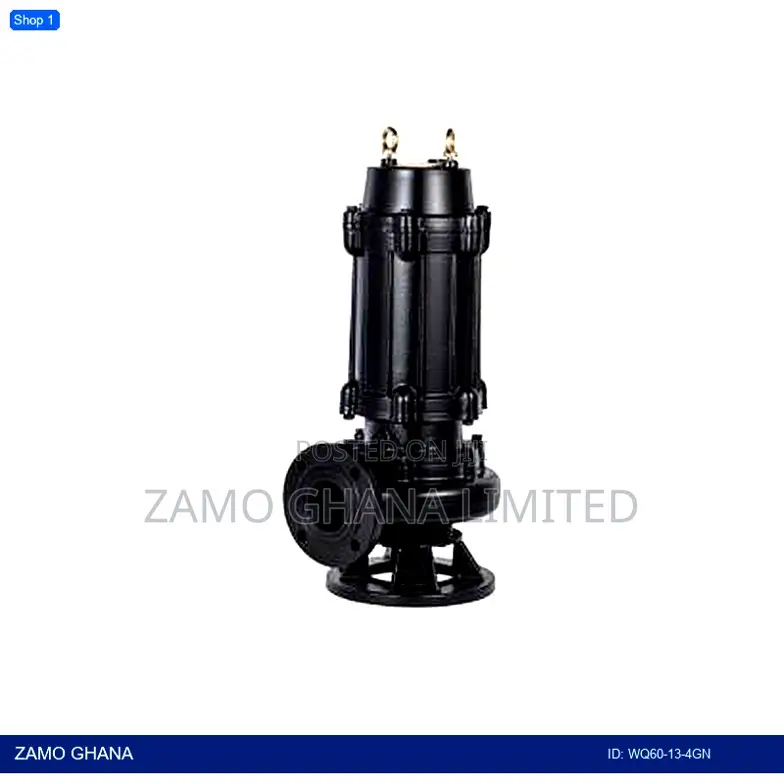 5.5hp Sewage Water Pump Cast Iron Body Black 4000w 380v - Wq60-13-4gn