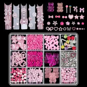 12 Grid Nail Charms
