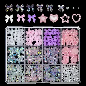 12 Grid Nail Charms