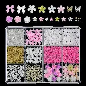 12 Grid Nail Charms
