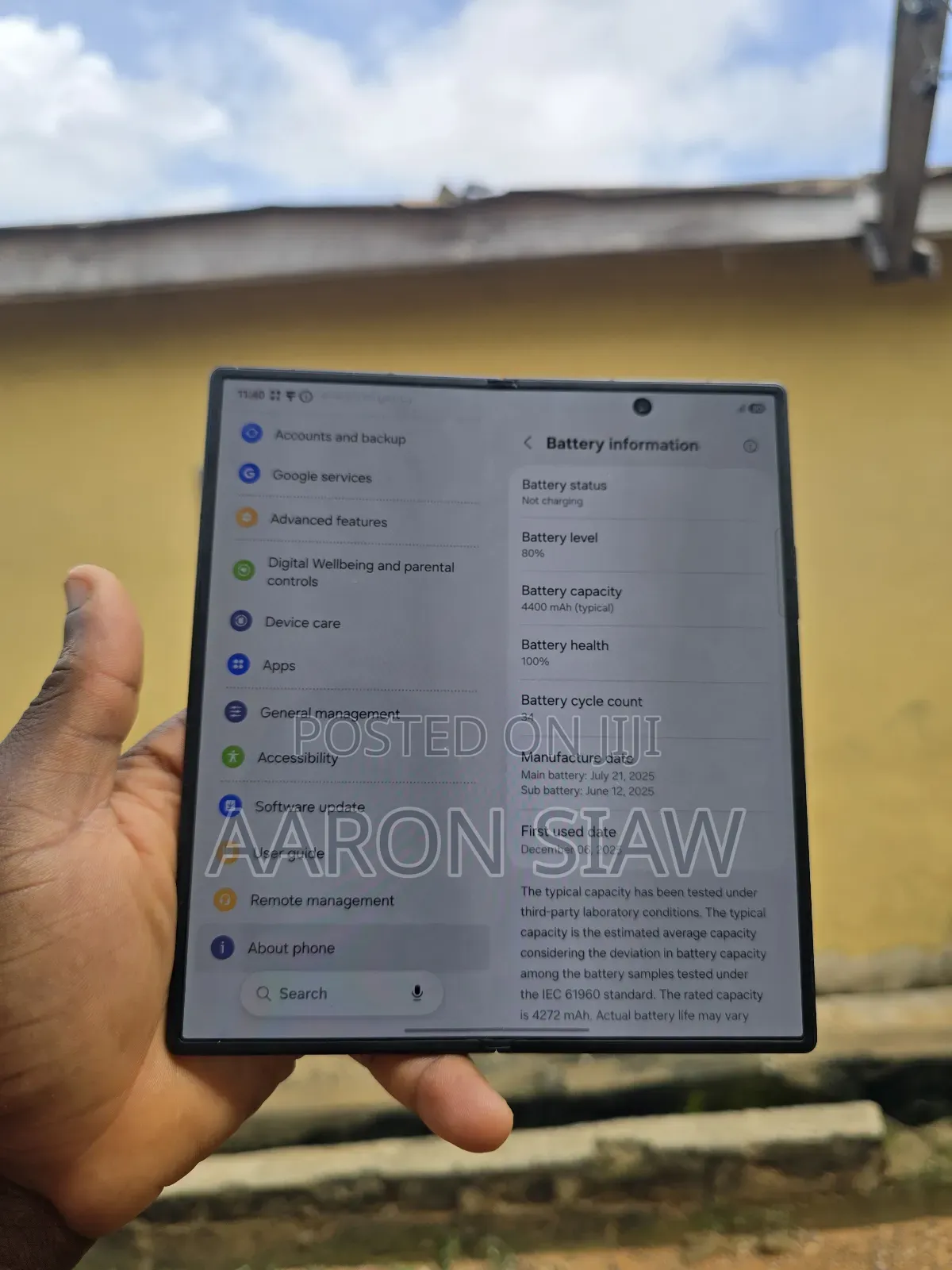 Samsung Galaxy Z Fold7 1 TB Black