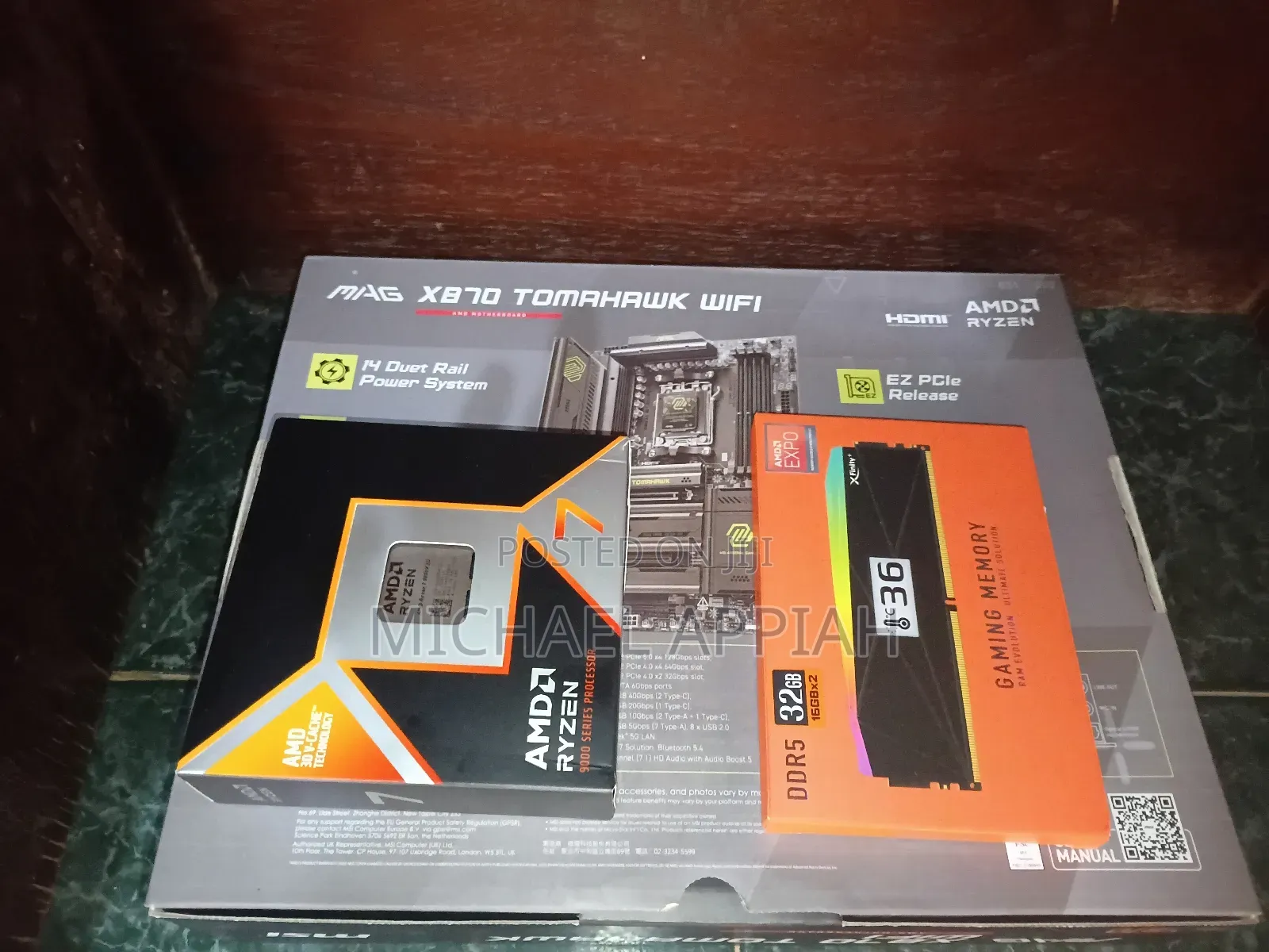 Ryzen 7 9850x3d + Msi X870 Tomahawk + 32gb Ddr5 Ram