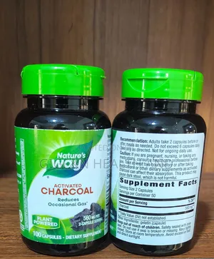 Activated Charcoal, 100 Capsules(280mg Per Capsules)-2030 Expiry