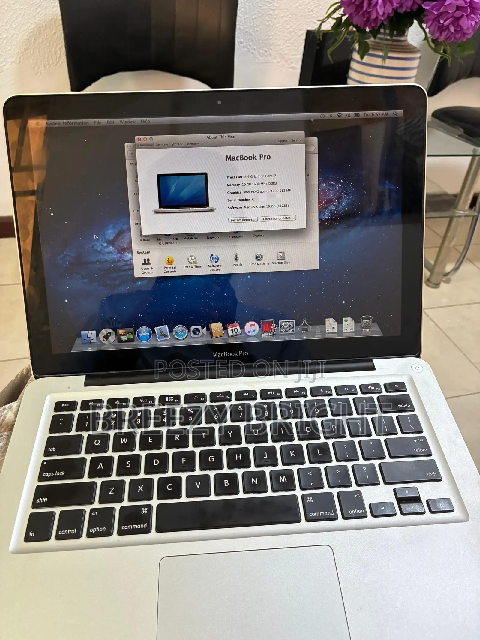 Laptop Apple MacBook Pro 2012 8GB Intel Core i7 HDD 500GB