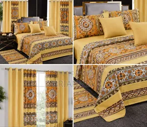 13-in-1 Floral Bedding Lightweight Flat Sheets Curtains Pillow Carpet