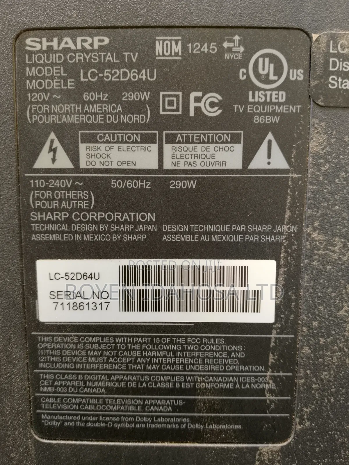 Damage Screen Plasmas Tv