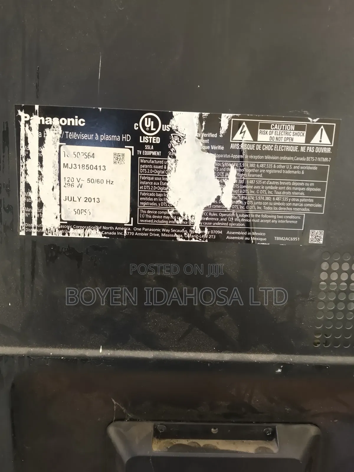 Damage Screen Plasmas Tv