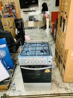Get Unique Volcano Gas Oven 4 Burner With Grill(Glass Lid)Gray 