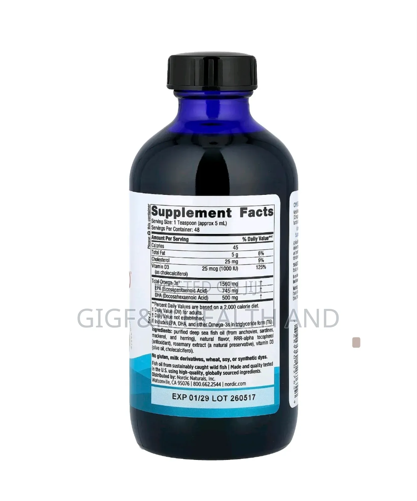 Omega-3d, Lemon 8oz( 237ml)- 09/28 Expiry
