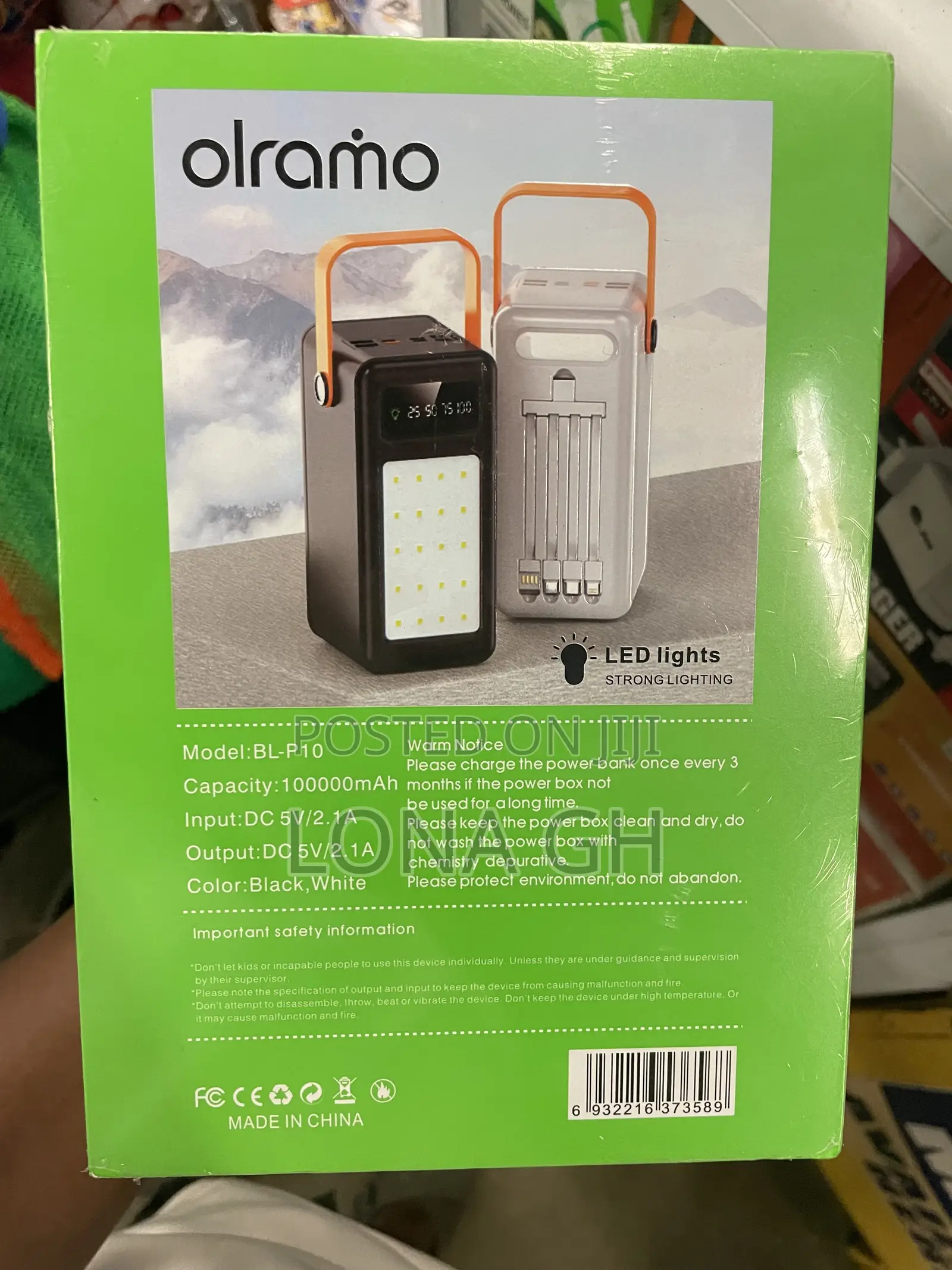 100000mah Power Bank (High Capacity and Quality)