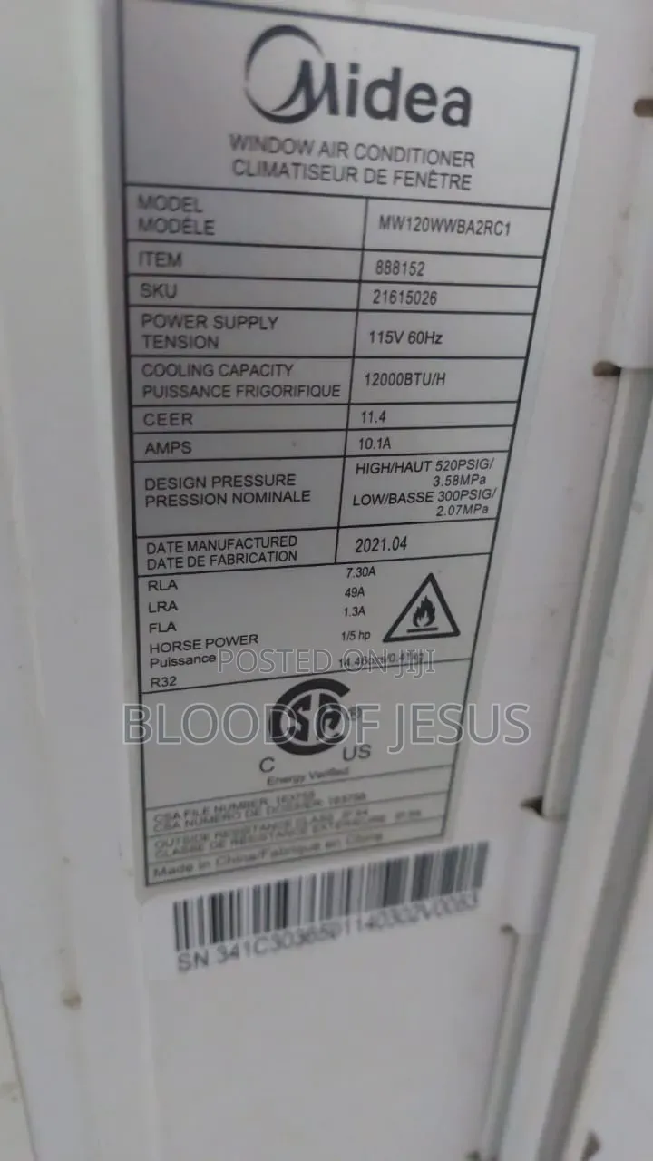 Screen Toch Midea Window Air Conditioner
