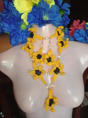 Custom Made Crochet Jewelry Set