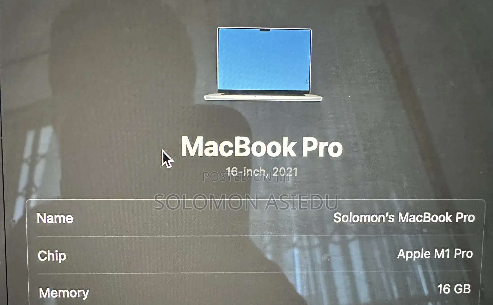Laptop Apple MacBook Pro 2021 M1 16GB Apple M1 Pro SSD 512GB