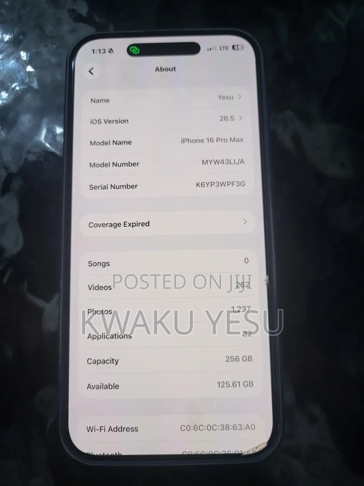 Apple iPhone 16 Pro Max 256 GB White