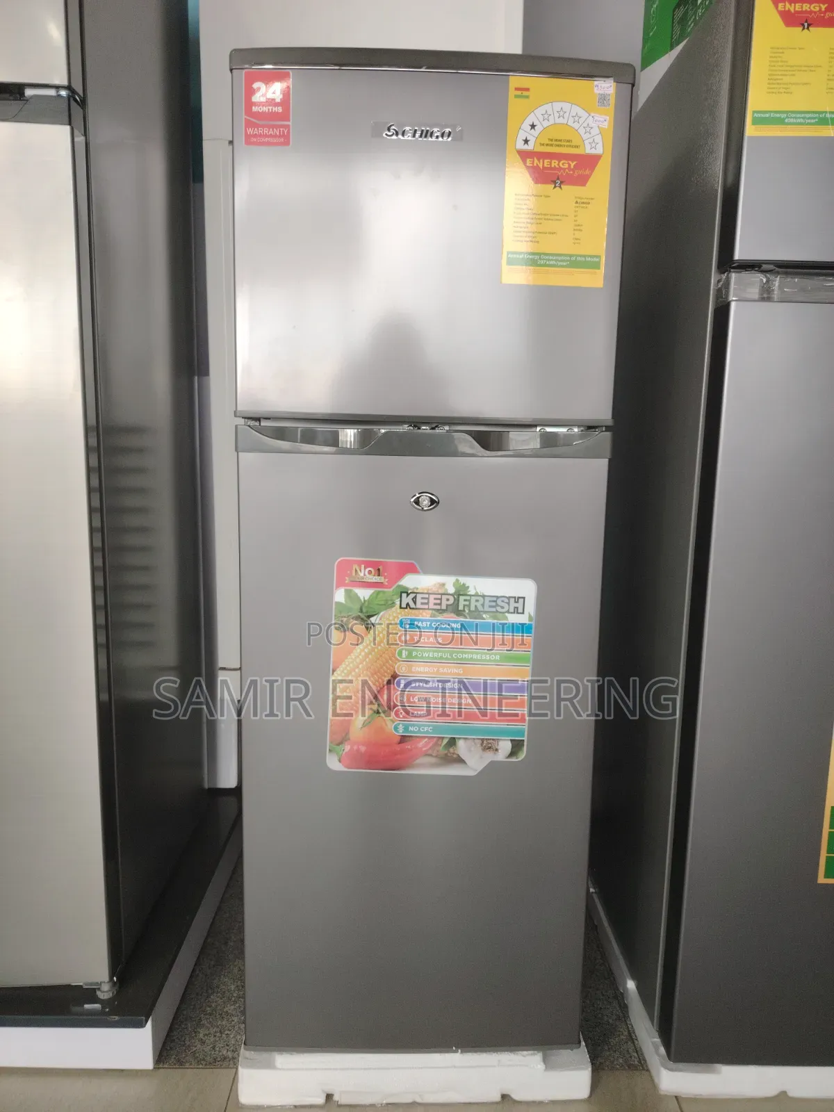 Chigo 132-Liter Compact Double Door Fridge - Crt16c8