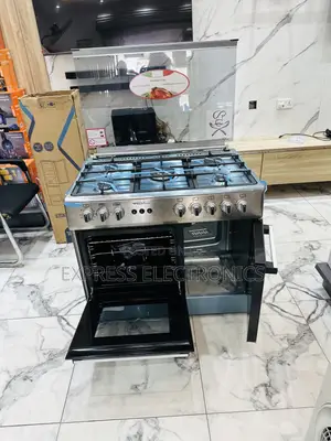 Better Deal on Midea Tech Sliver 5burner Oven Rotisserie
