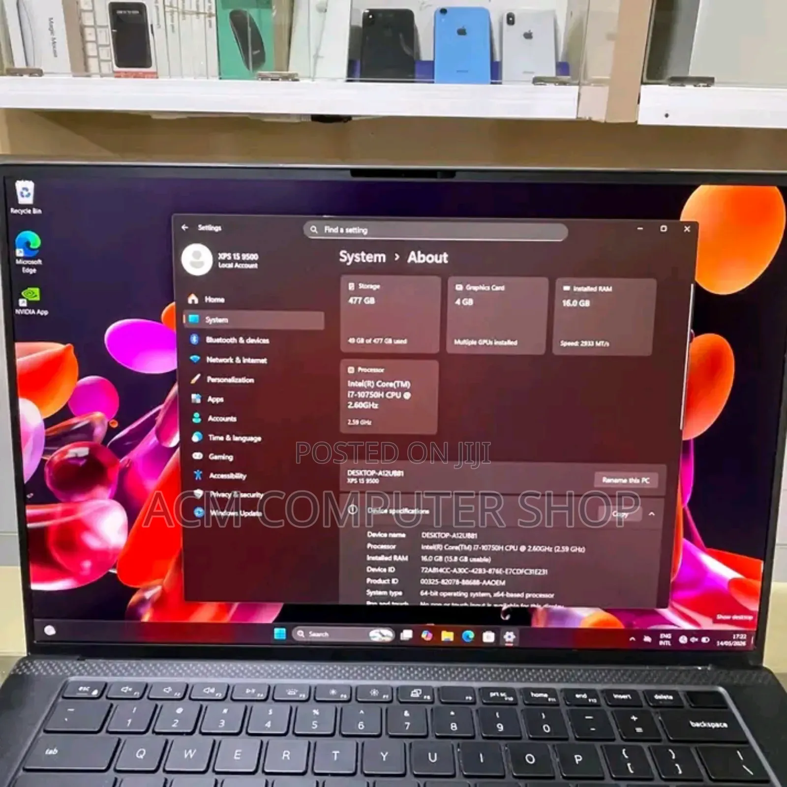 New Laptop Dell XPS 13 16GB Intel Core i7 SSD 512GB
