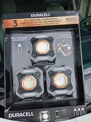 Duracell 3 Rechargeable Work Lamps