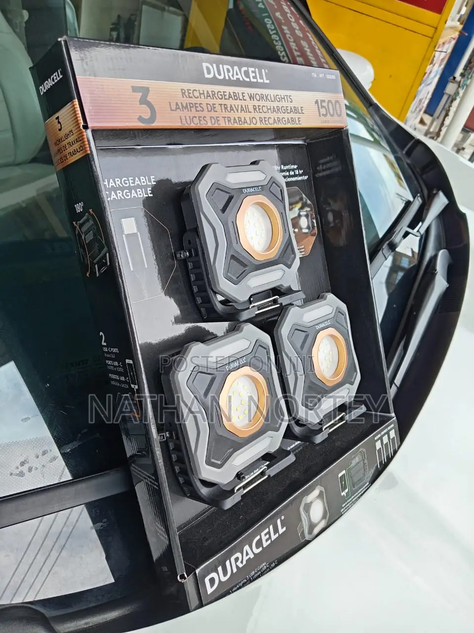 Duracell 3 Rechargeable Work Lamps