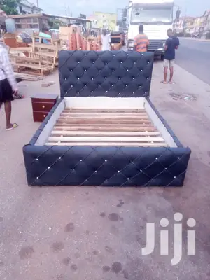 Leather Bed. 60 By 80