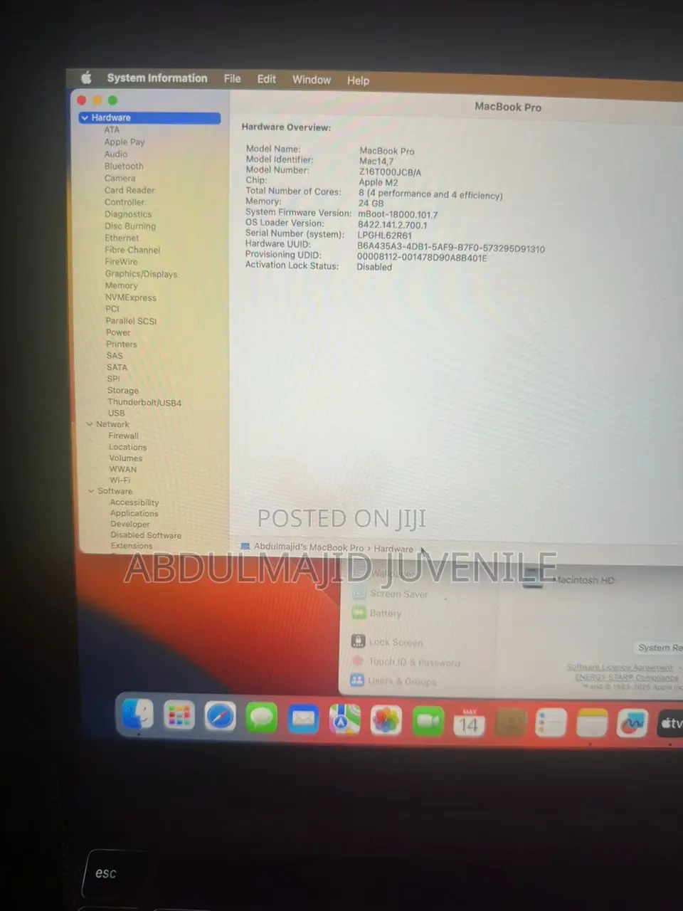 Laptop Apple MacBook Pro 2023 M2 24GB Apple M2 SSD 2T