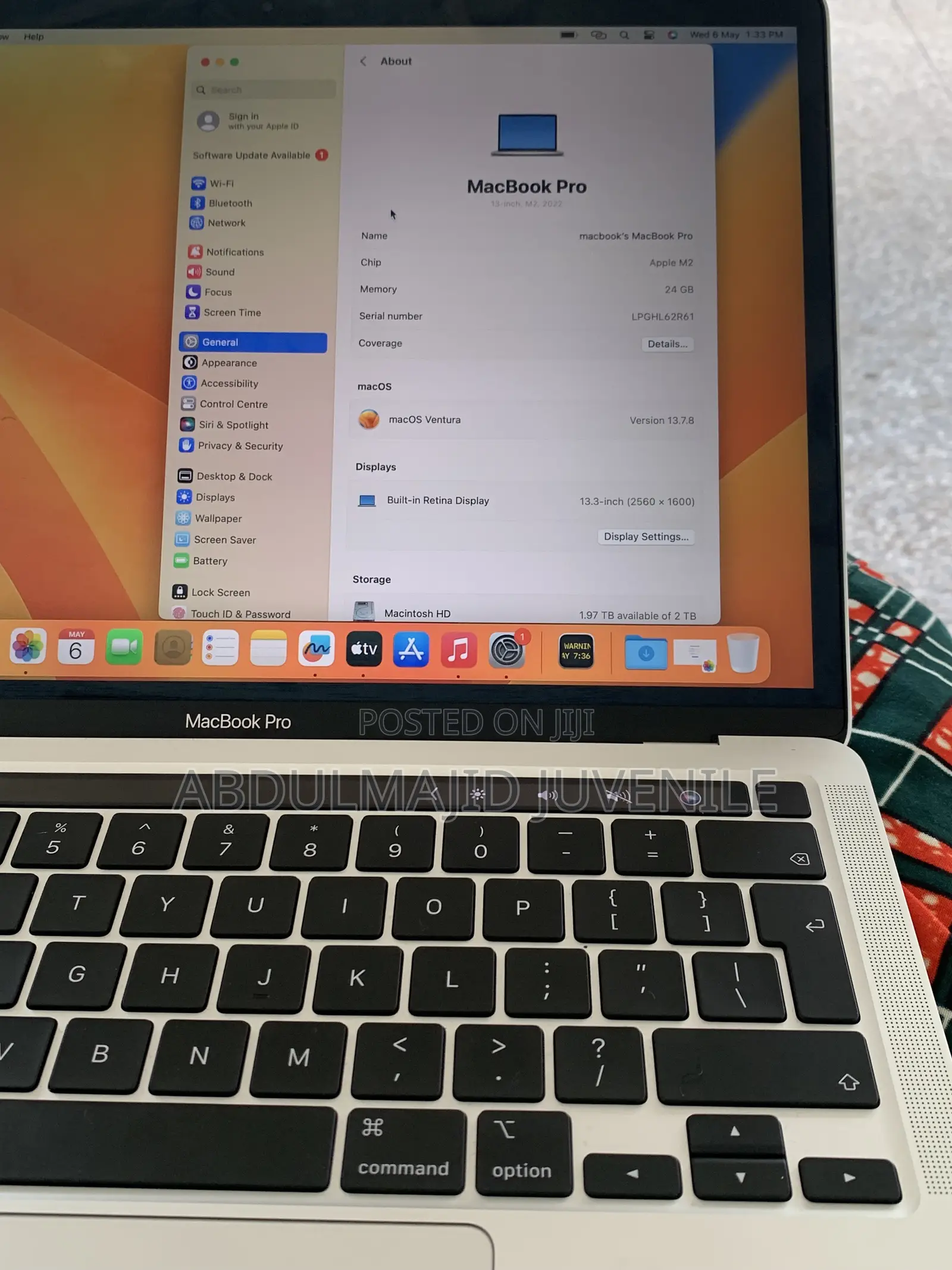 Laptop Apple MacBook Pro 2023 M2 24GB Apple M2 SSD 2T